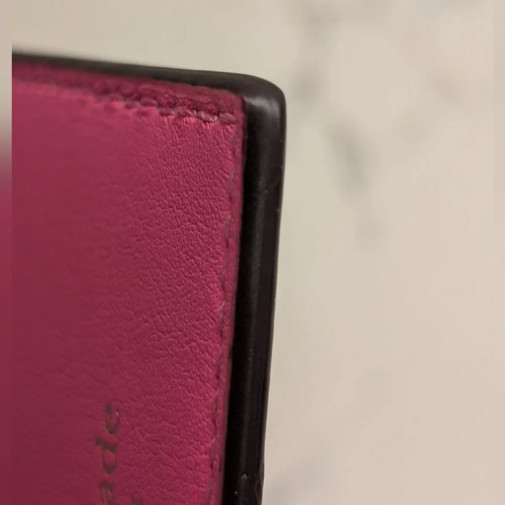 Kate Spade Leather Pouch with Mirror Heart - EUC - Pink - Picture 10 of 11
